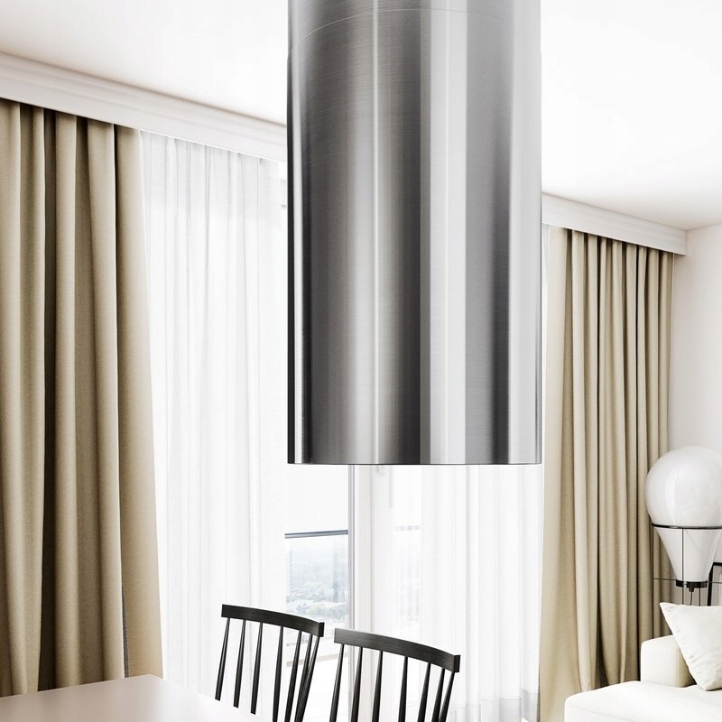 Okap kuchenny LANILIA Newelio Isola 39.1 Inox – Elegancja i nowoczesność w Twojej kuchni