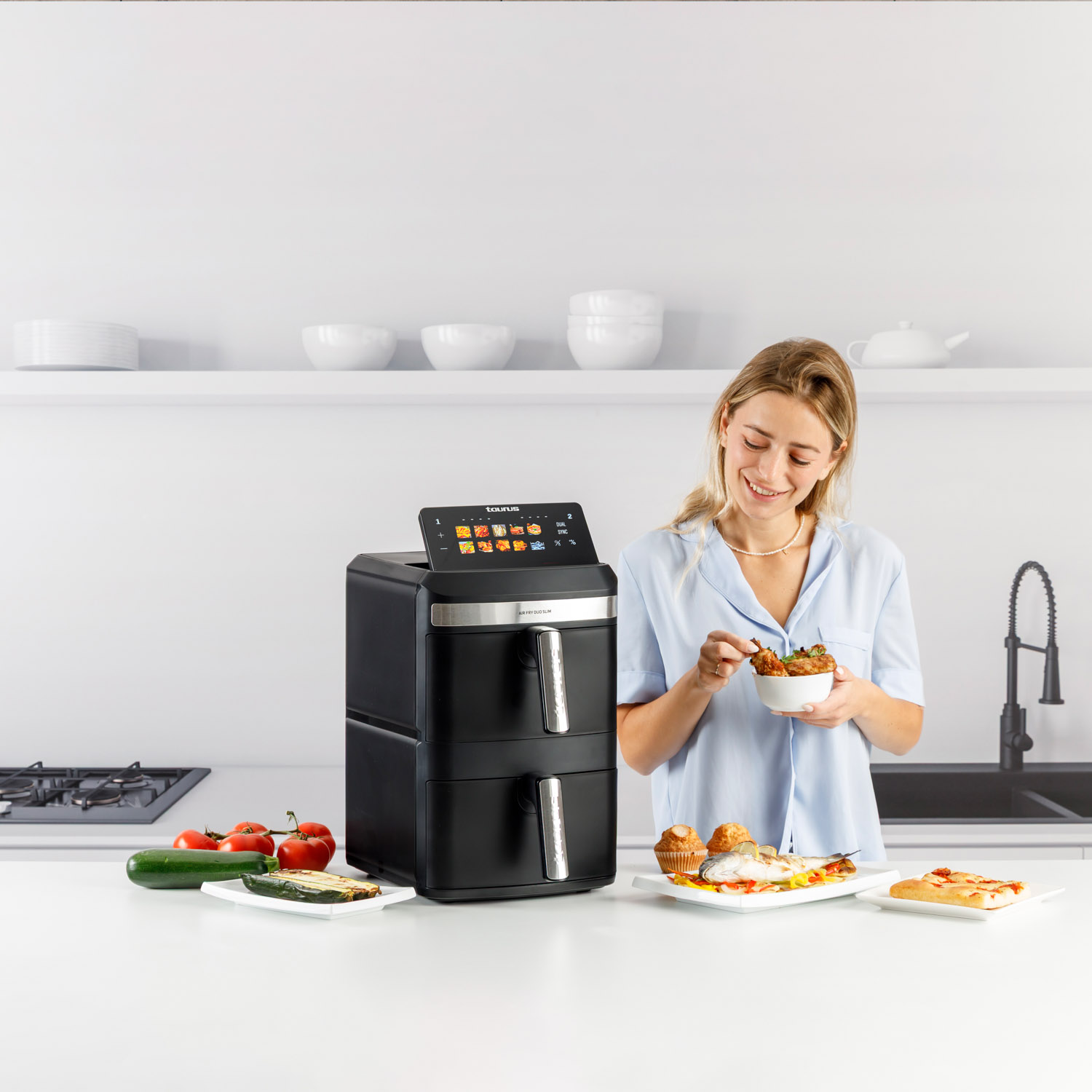 Frytkownica Beztłuszczowa Taurus Air Fry Duo Slim 13L 2800W