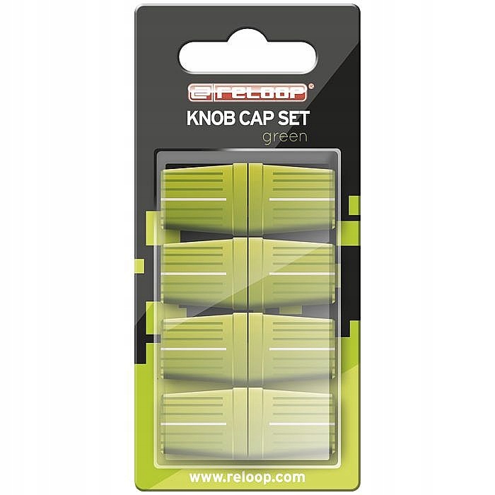 RELOOP Knob Cap Set Green – Zestaw nakładek do mikserów DJ-skich