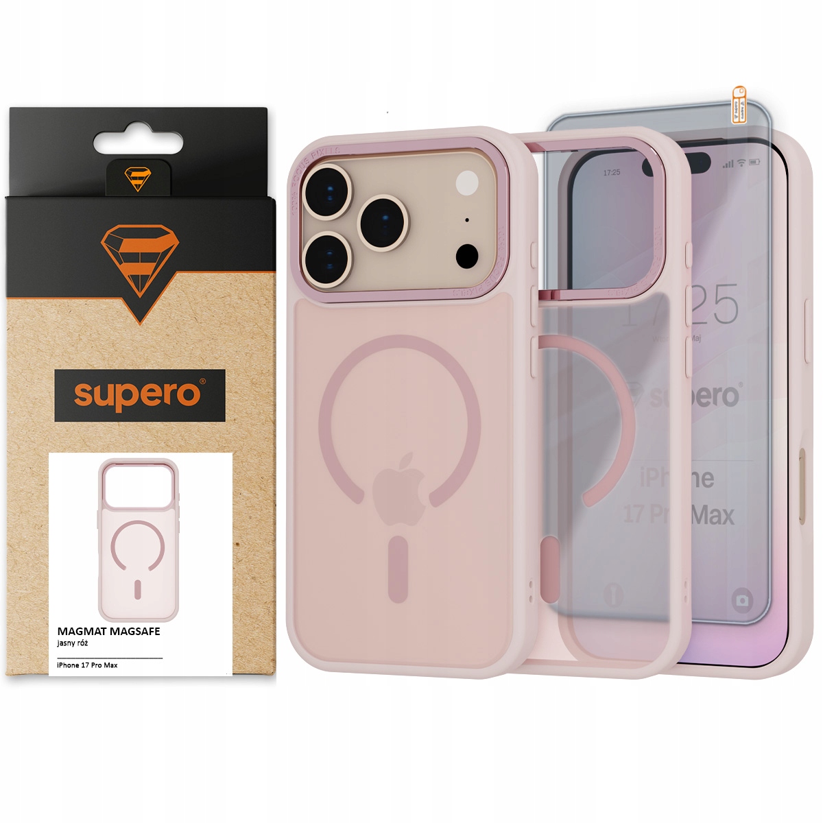 Etui matowe Supero Magmat MagSafe do iPhone 17 Pro Max – Ochrona i styl w jednym