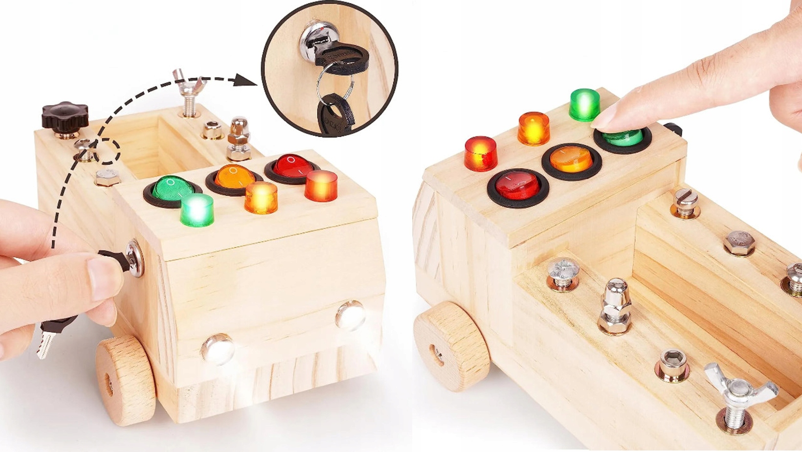 Interaktywna ciężarówka z funkcjami edukacyjnymi