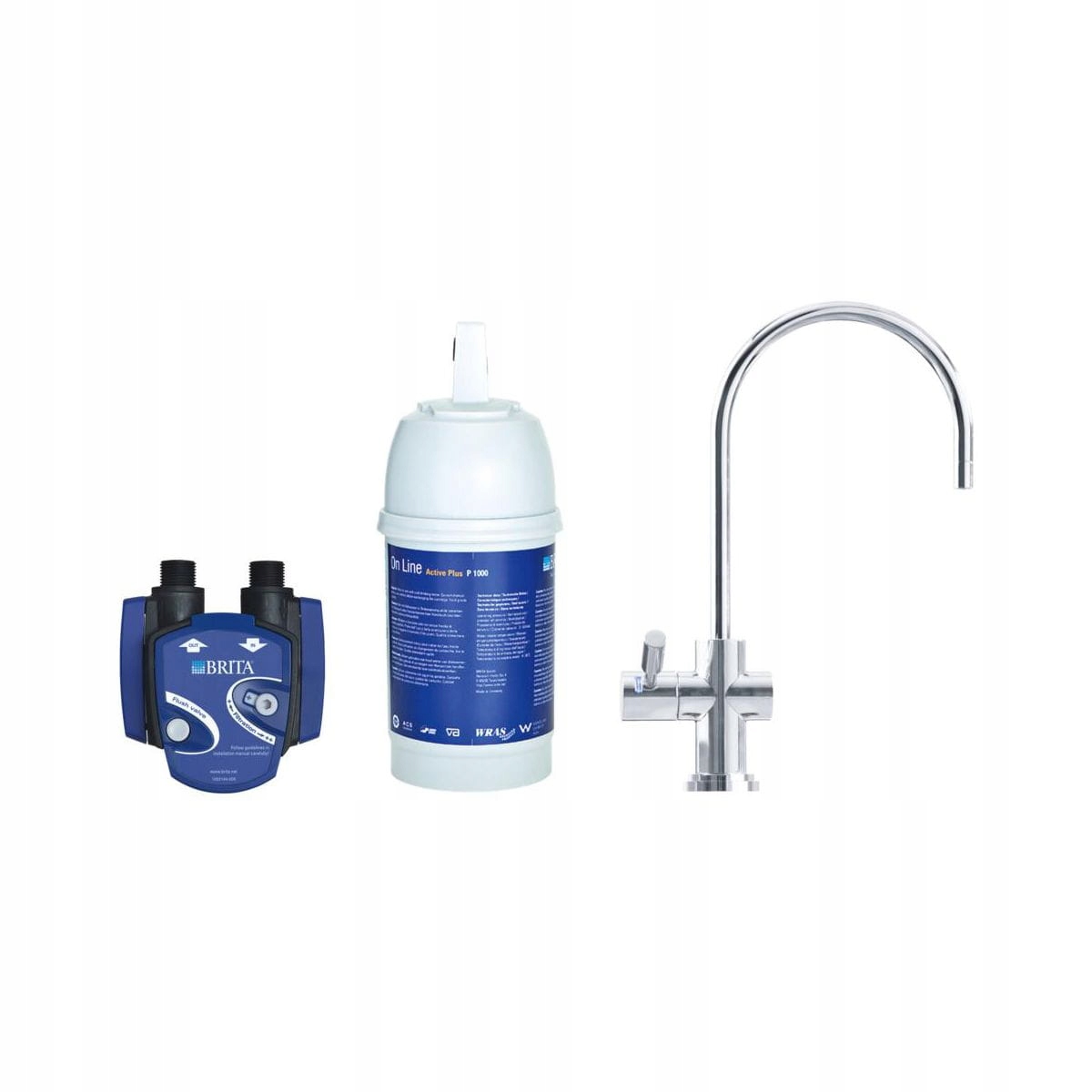 Elementy zestawu filtracyjnego BRITA Mypure
