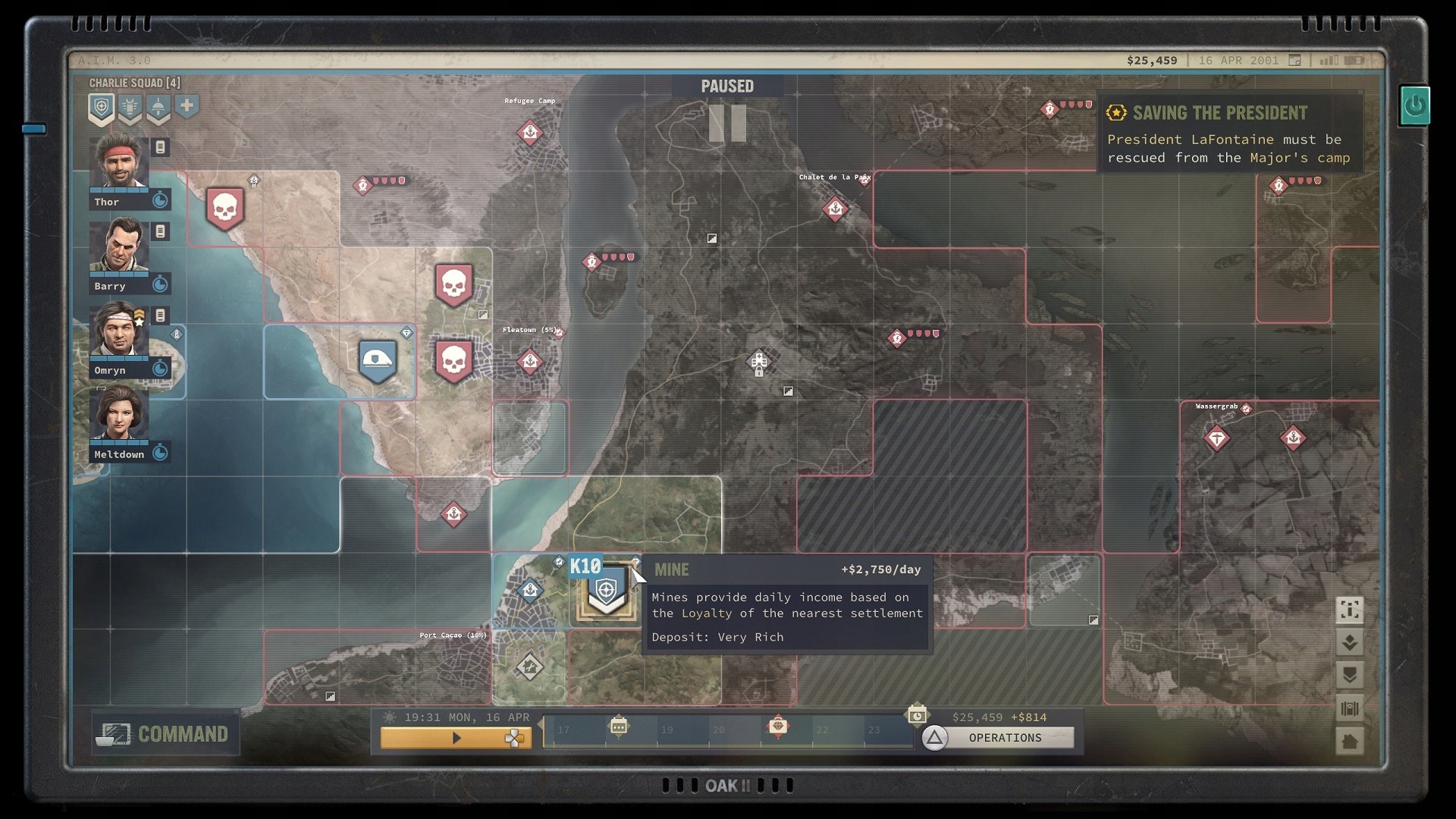 Rozwój postaci i kontrola terytoriów