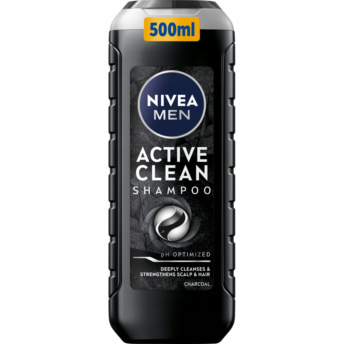 NIVEA Men Active Clean – Odświeżający szampon z aktywnym węglem dla mężczyzn 500 ml