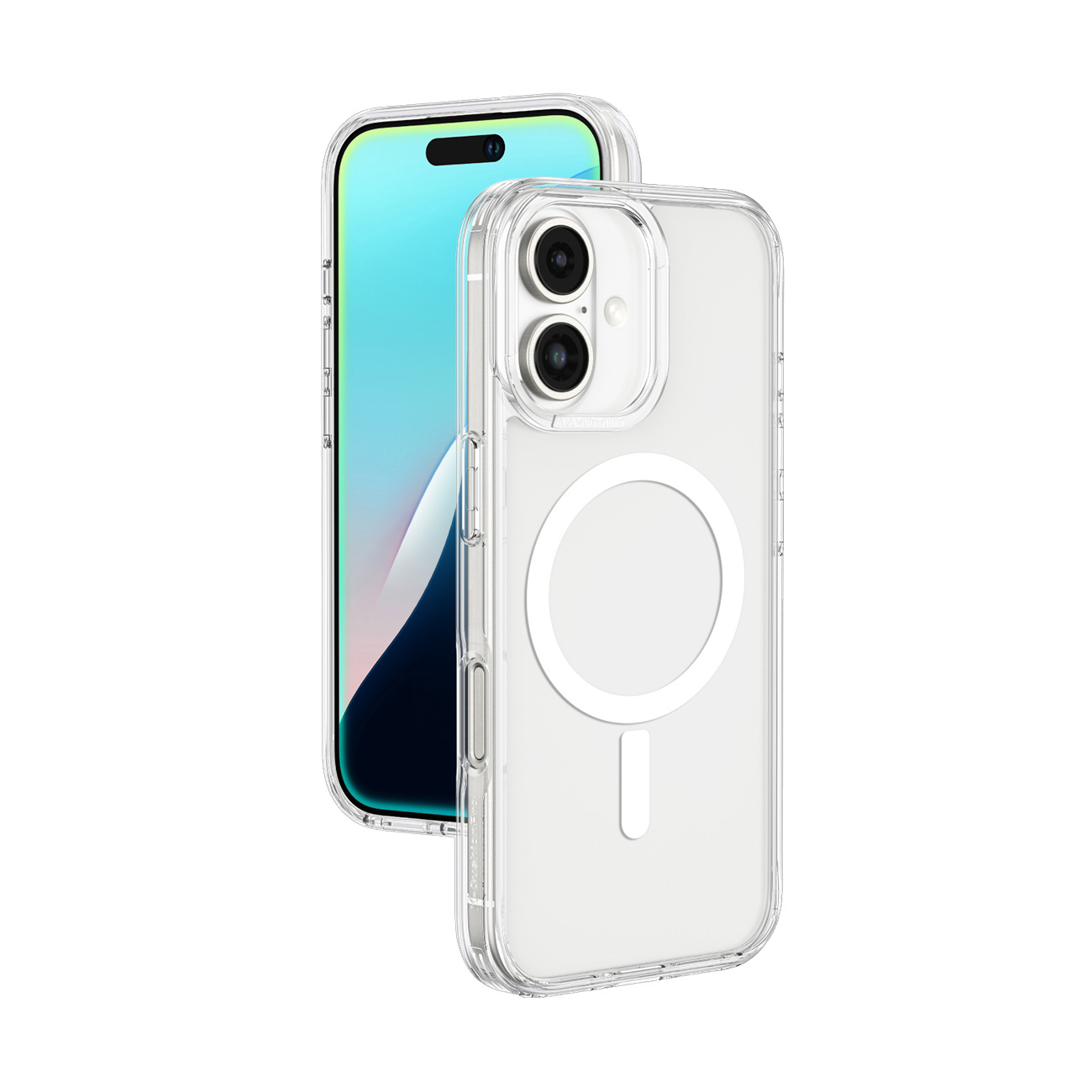 Etui silikonowe AMAZINGTHING Minimal Mag Case z pierścieniem magnetycznym do iPhone 16 – Elegancka ochrona