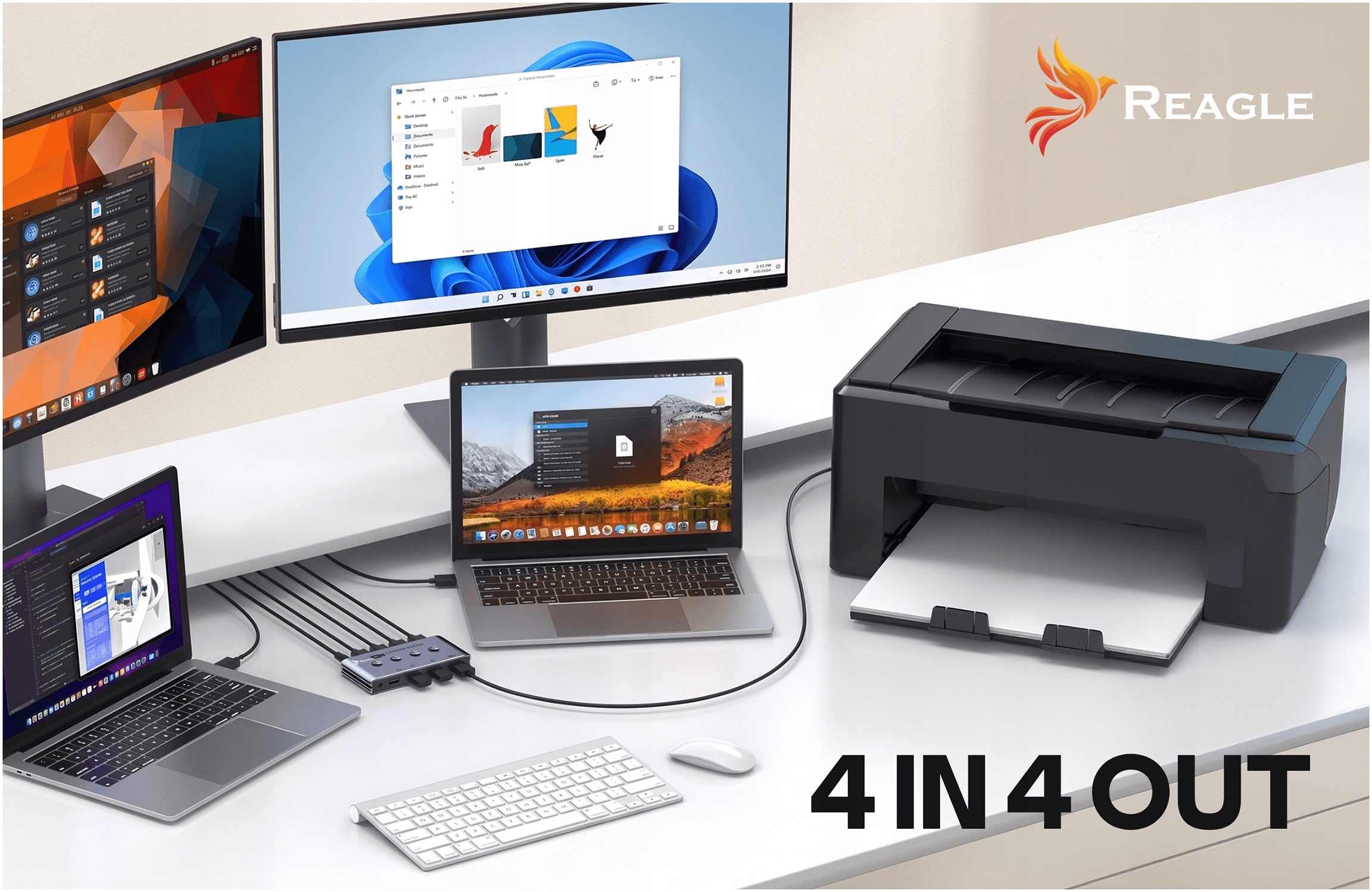 Obsługa wielu komputerów i urządzeń USB