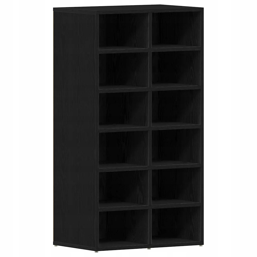 Szafka na buty, czarny dąb, 54x34x100,5 cm – Elegancka organizacja obuwia