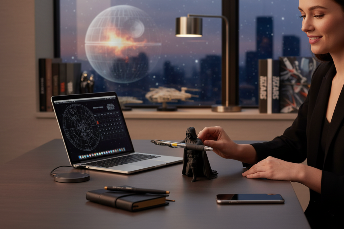 Darth Vader Pen Holder – Oryginalna dekoracja biurka dla fanów Gwiezdnych Wojen