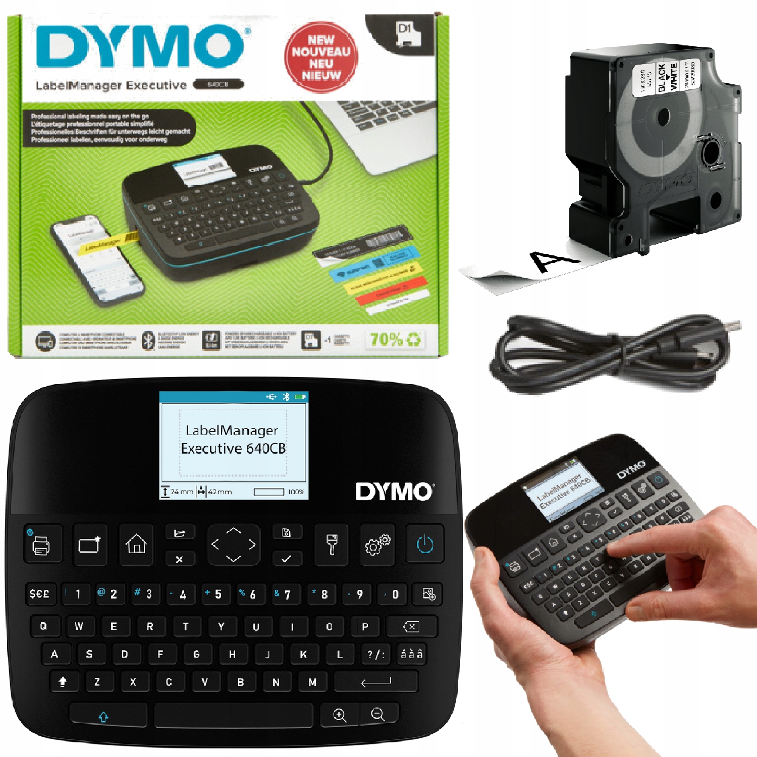 Drukarka Etykiet DYMO LabelManager 640CB – Wydajne i wszechstronne rozwiązanie do etykietowania