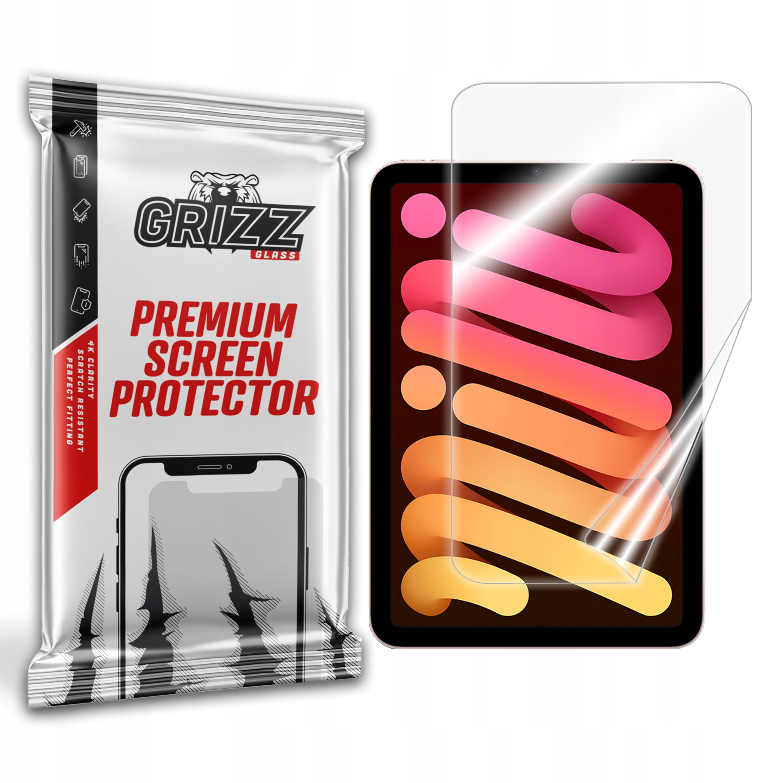 GrizzGlass Folia ceramiczna GrizzGlass CeramicFilm do Apple iPad mini 2021 (6. generacji) – Ochrona na najwyższym poziomie