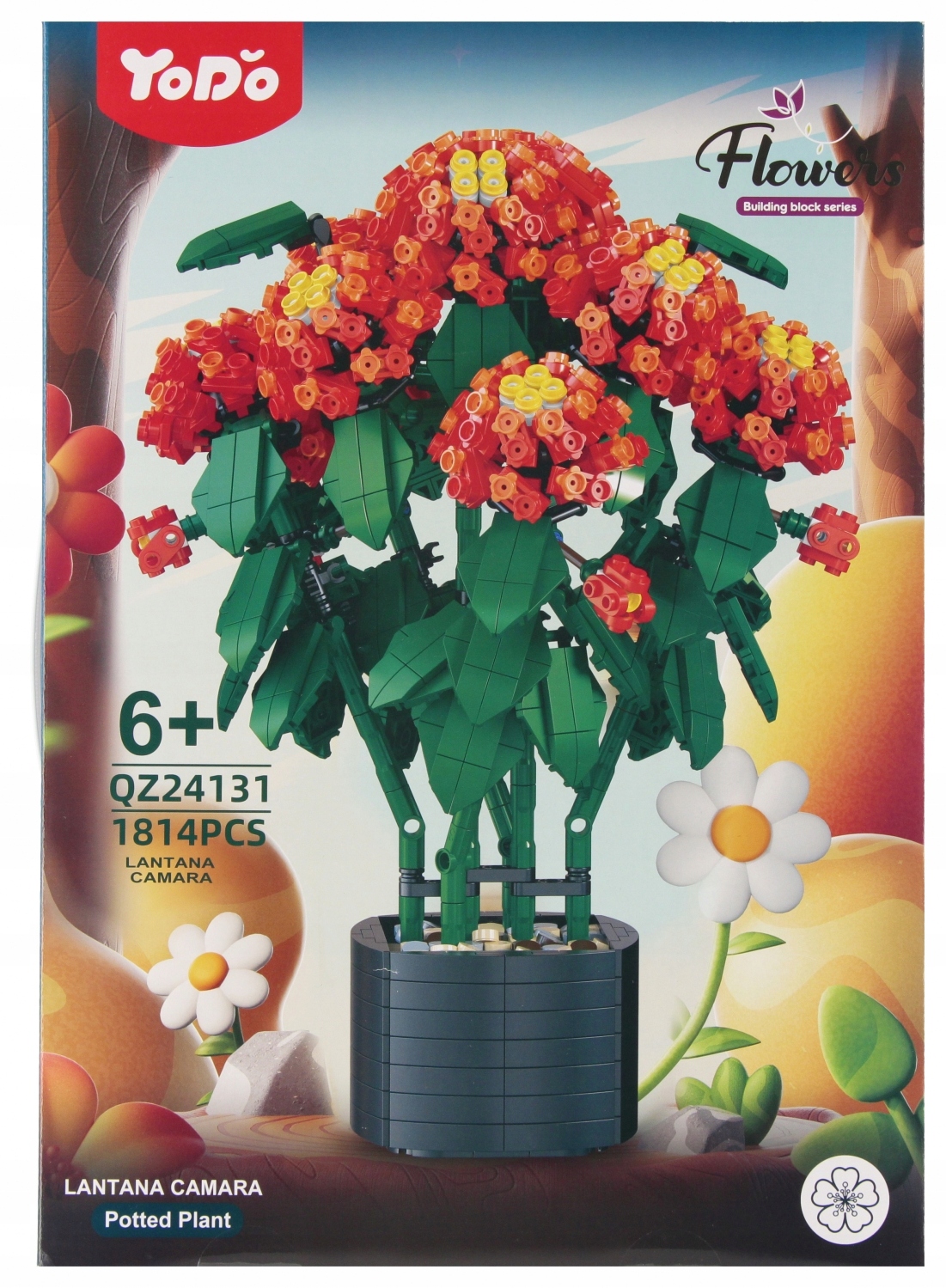 Klocki Konstrukcyjne Kwiaty 1814 szt. – Kreatywna zabawa dla dzieci