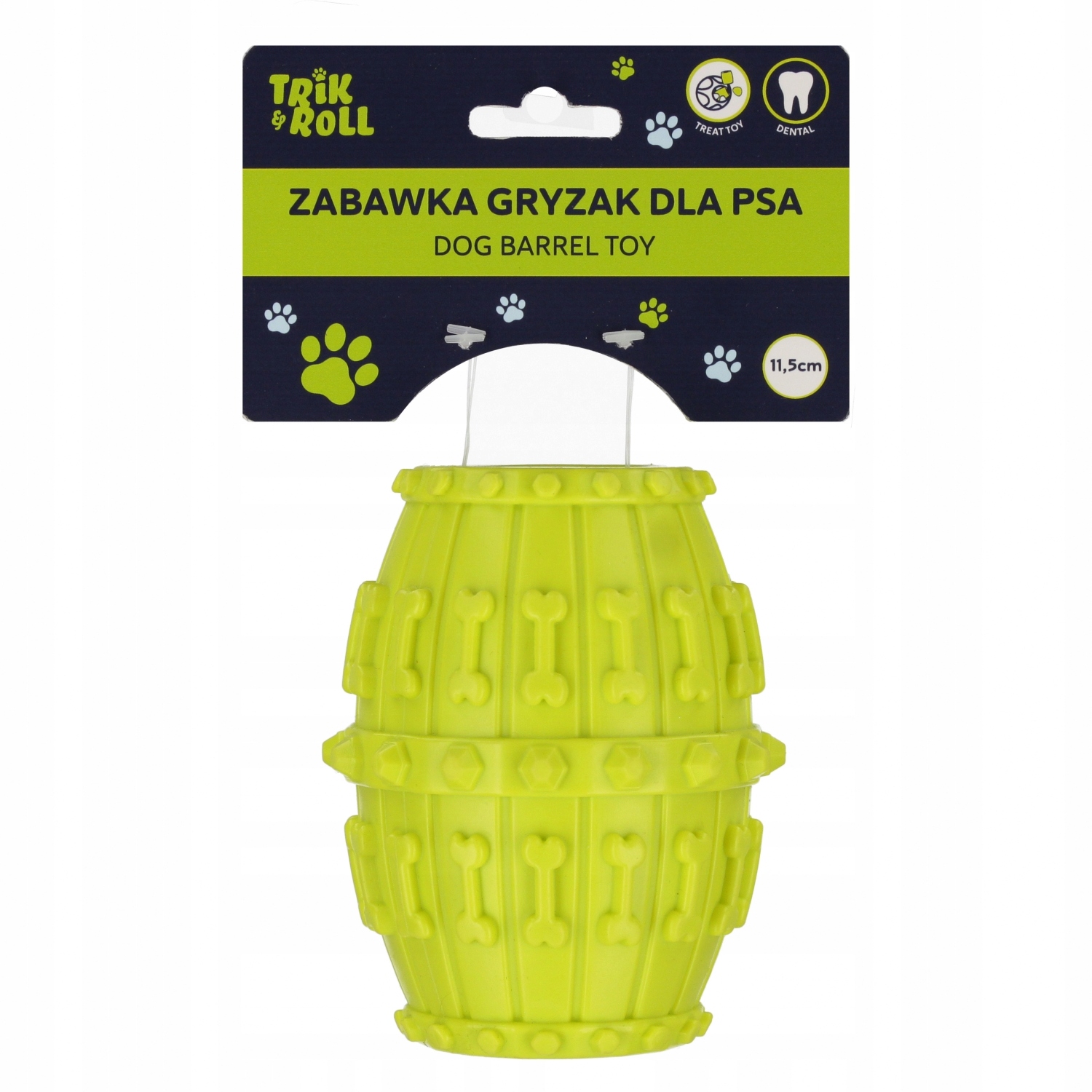 Zabawka gryzak dla psa 11,5cm zielony – Idealna zabawa dla Twojego pupila