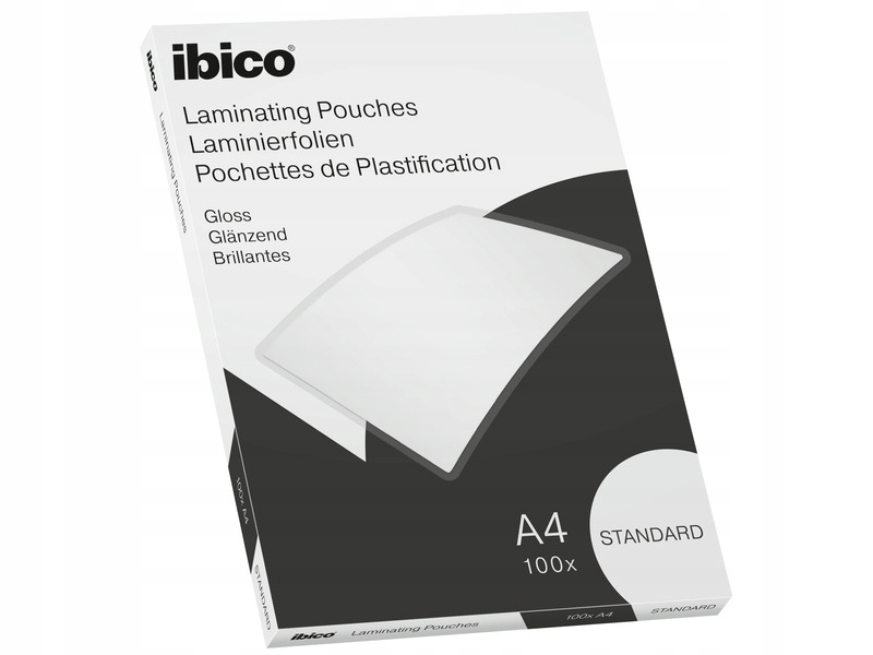 Folia IBICO Basics Standard A4 100 sztuk – Idealna do laminacji dokumentów