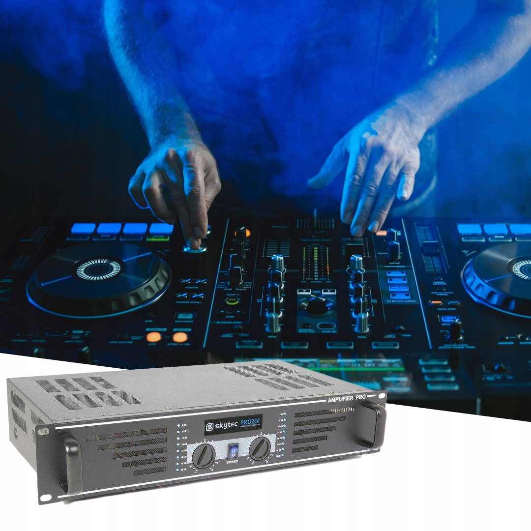 Wzmacniacz PA 2x 120W SKY-240 Skytec – Idealny wybór dla DJ-ów
