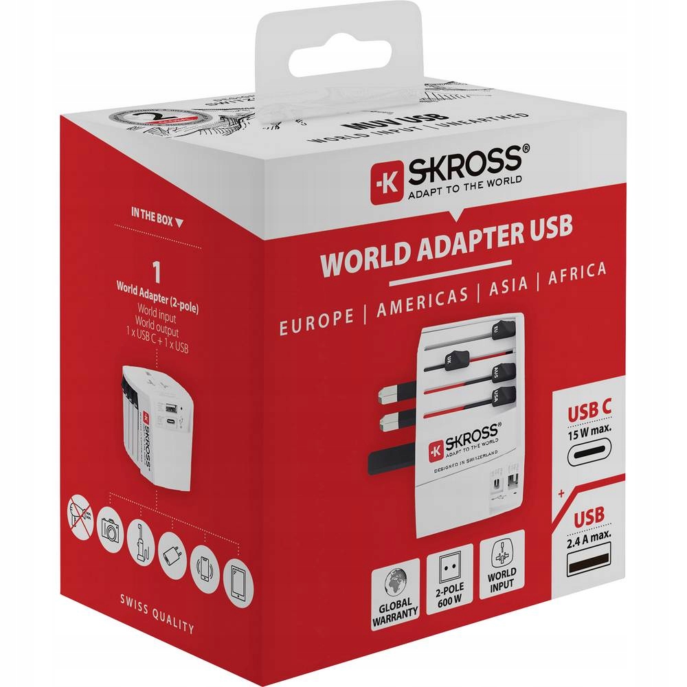 Adapter podróżny Skross MUV USB (AC) – Twoje rozwiązanie do zasilania w podróży