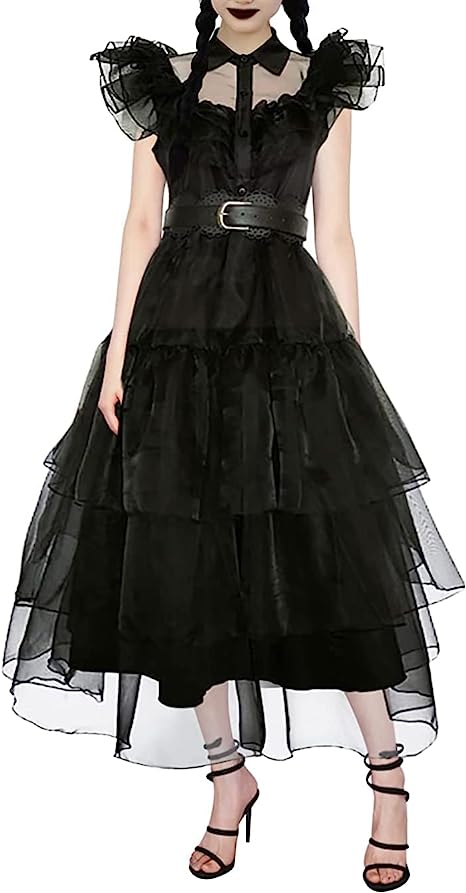 Sukienka Wednesday Addams – Idealne przebranie na Halloween dla dzieci