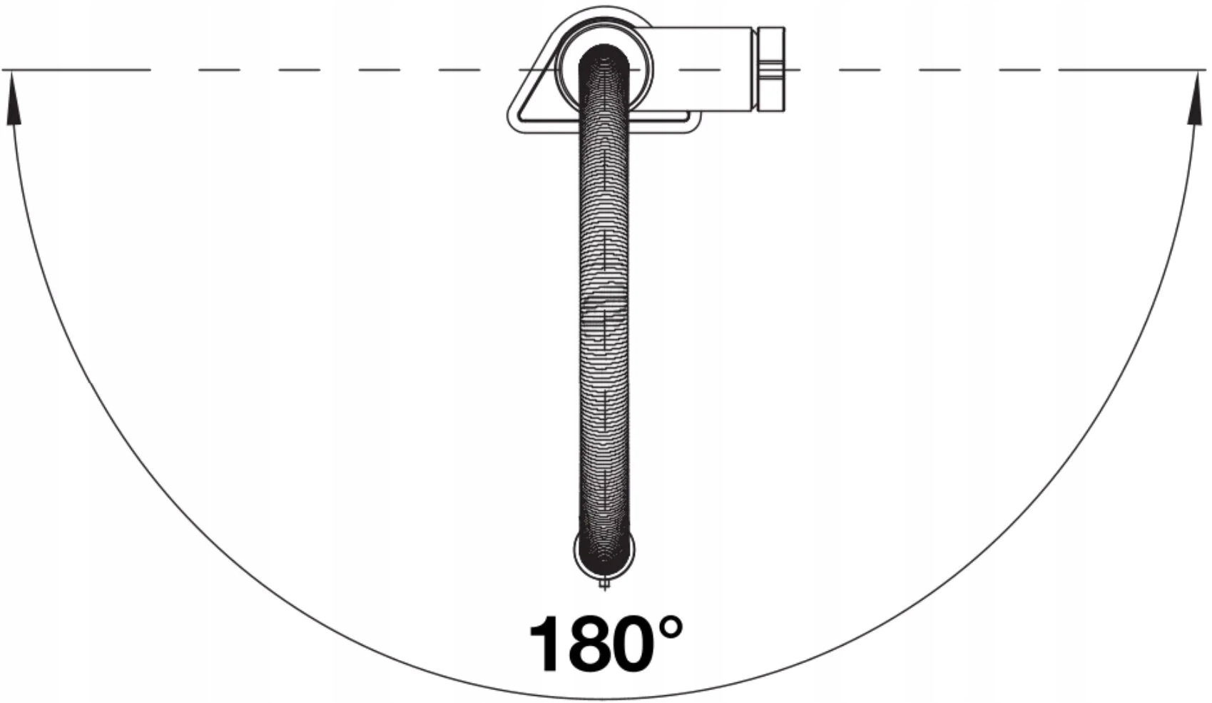 Ruchoma wylewka z kątem obrotu 180°