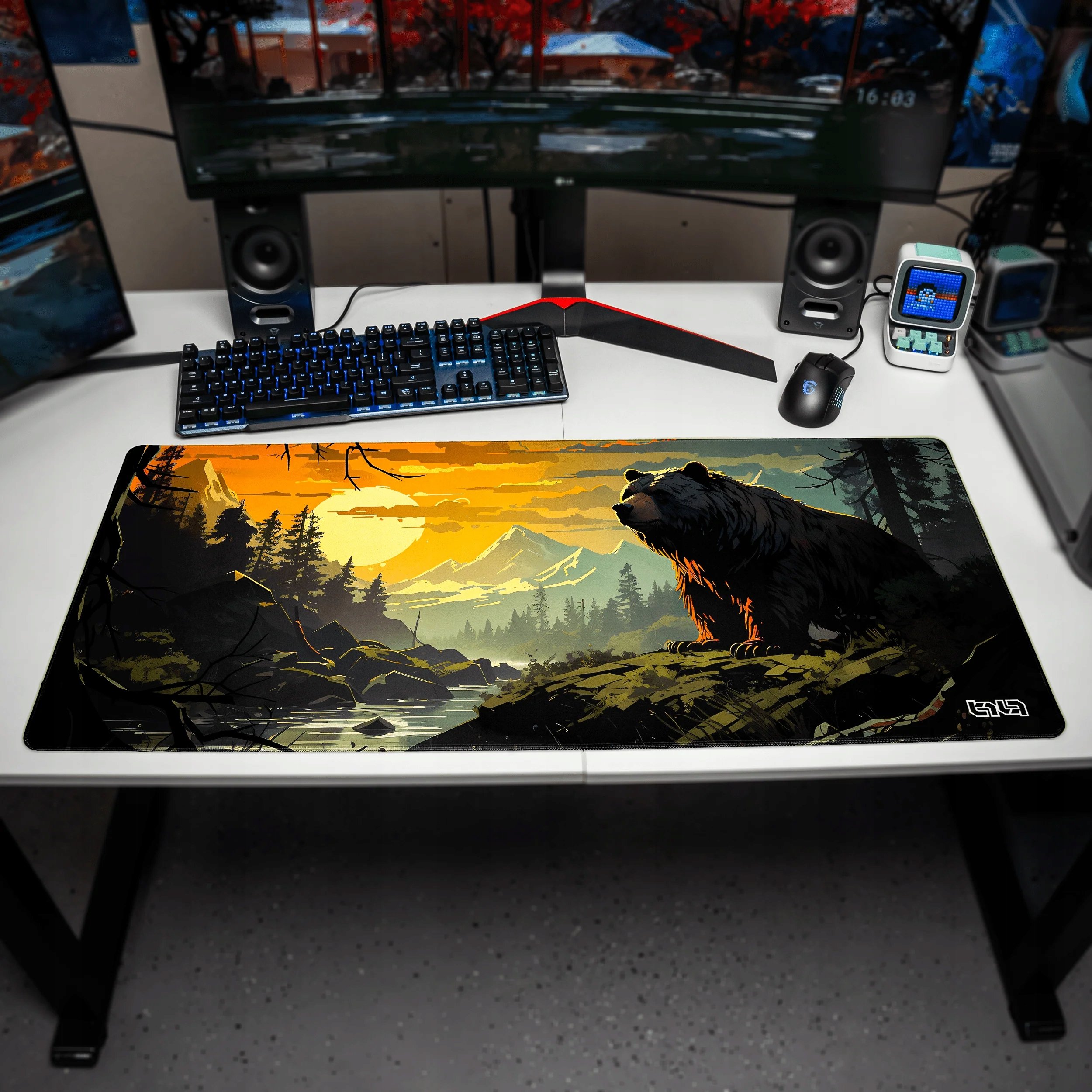 Wodoodporna i duża podkładka – Idealne rozwiązanie dla graczy i profesjonalistów