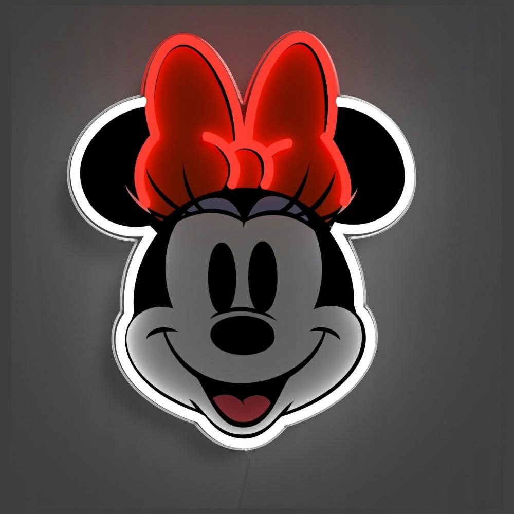 Yellowpop Disney Minnie Printed Face – Neonowa lampa, która ożywi Twoje wnętrze