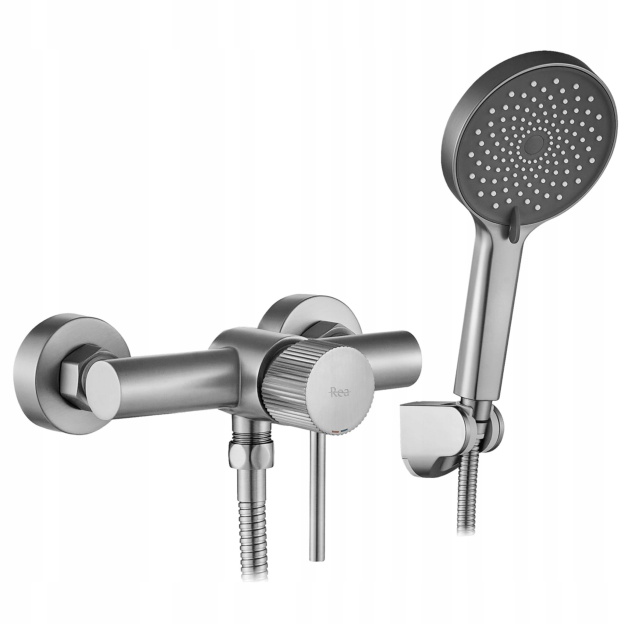Bateria prysznicowa REA Lungo Stripe Nikiel Szczotkowany – Elegancja i funkcjonalność w Twojej łazience