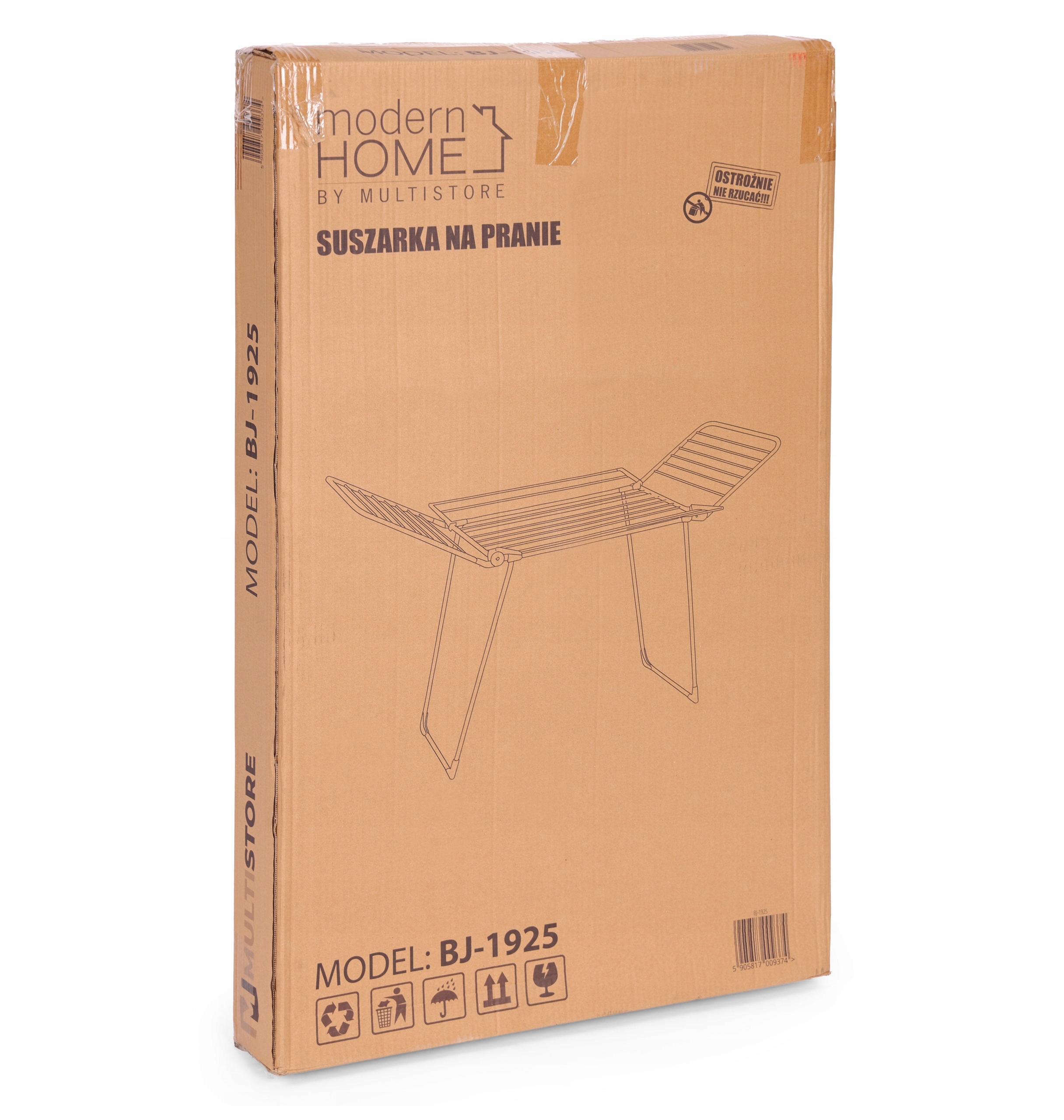 Oszczędność miejsca po złożeniu suszarki