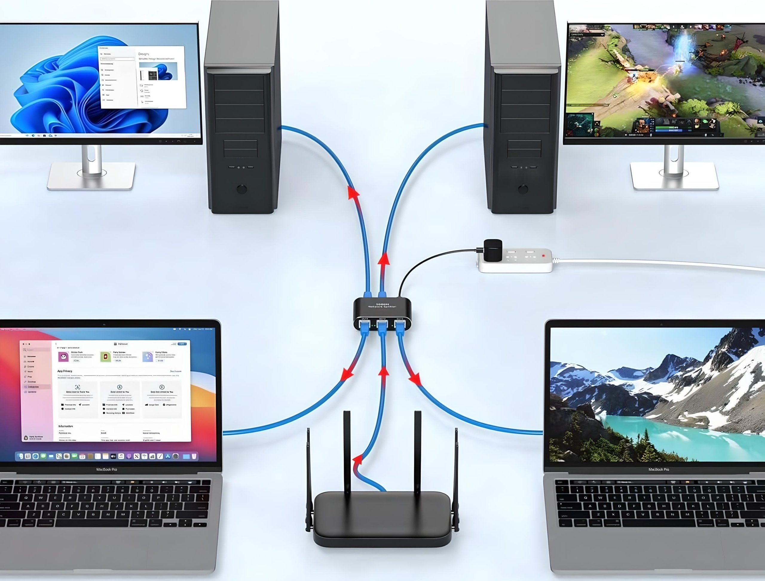 Prosta instalacja i zasilanie przez USB – Łatwe podłączenie do sieci