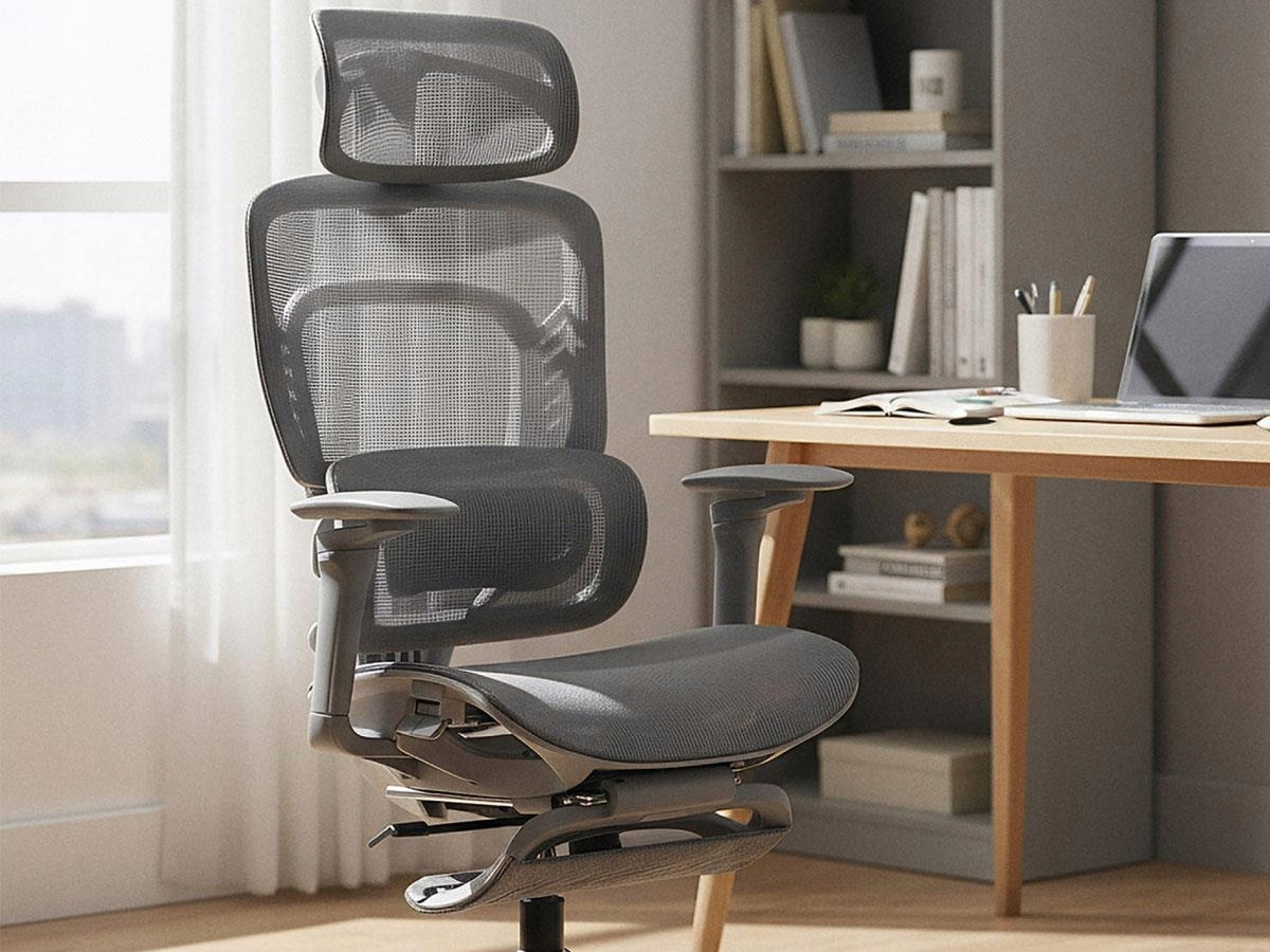 Fotel obrotowy Visioner 8.3 Grey N – Komfort i styl w biurze
