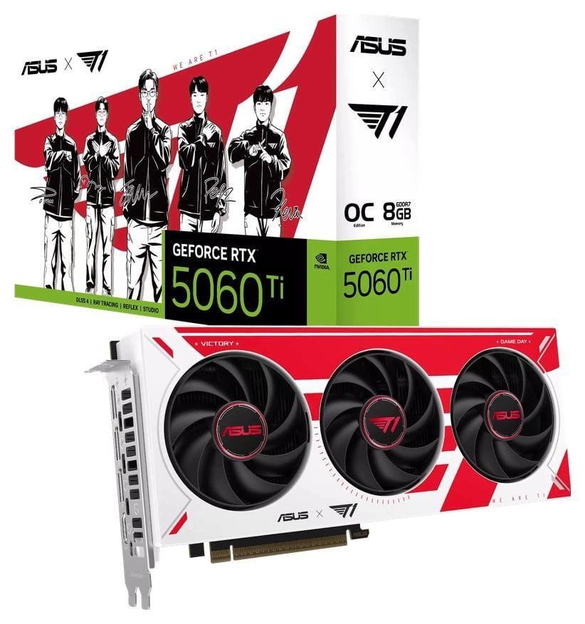 Karta graficzna ASUS GeForce RTX 5060 Ti T1 OC 8GB DLSS 4 – Wydajność na najwyższym poziomie