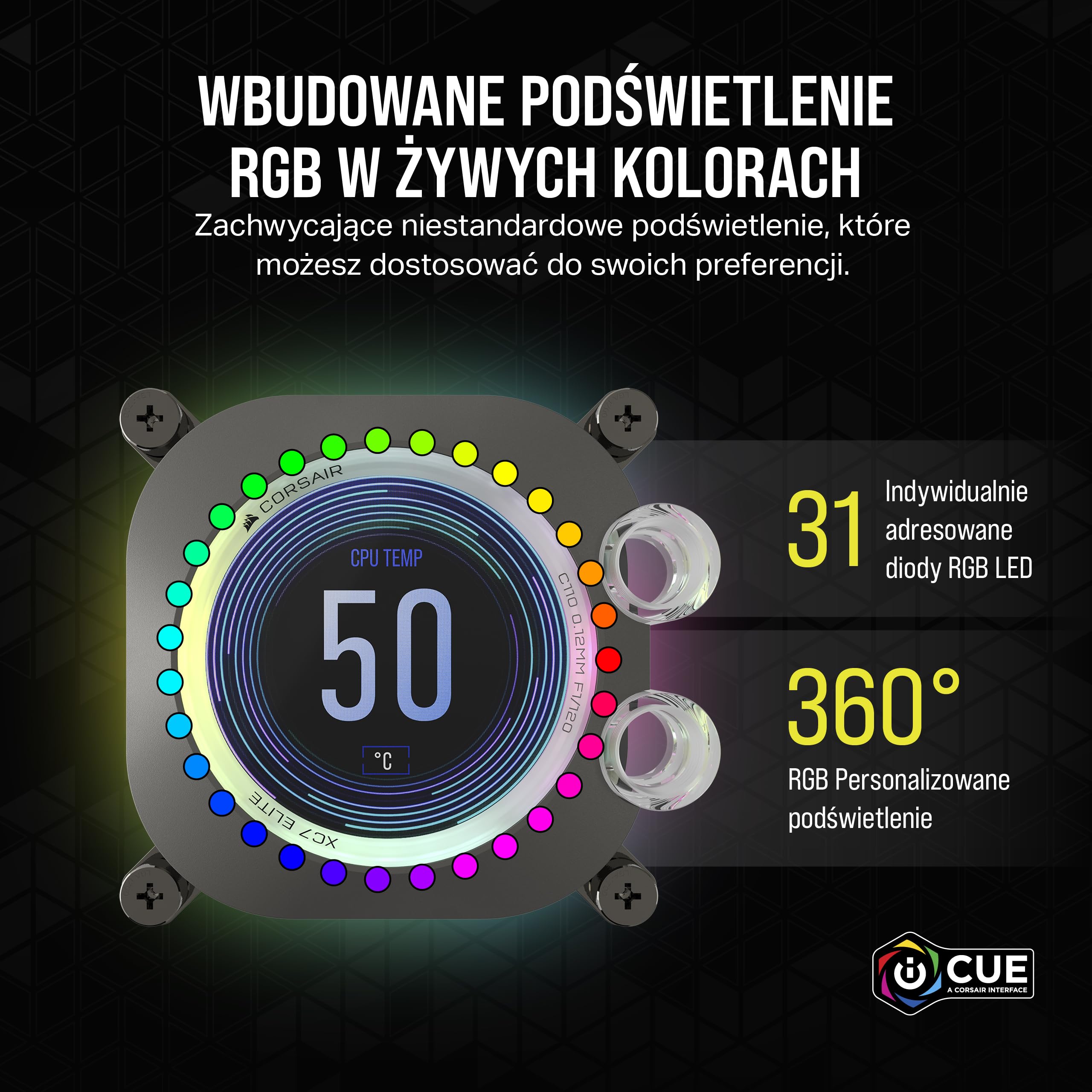 Wbudowane podświetlenie RGB – Personalizacja i styl