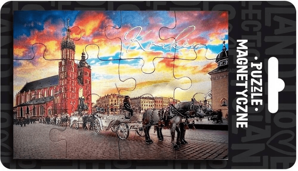 Magnes puzzle Kraków ILP-MAG-PUZZ-KRA-01 – Unikalna pamiątka z Krakowa