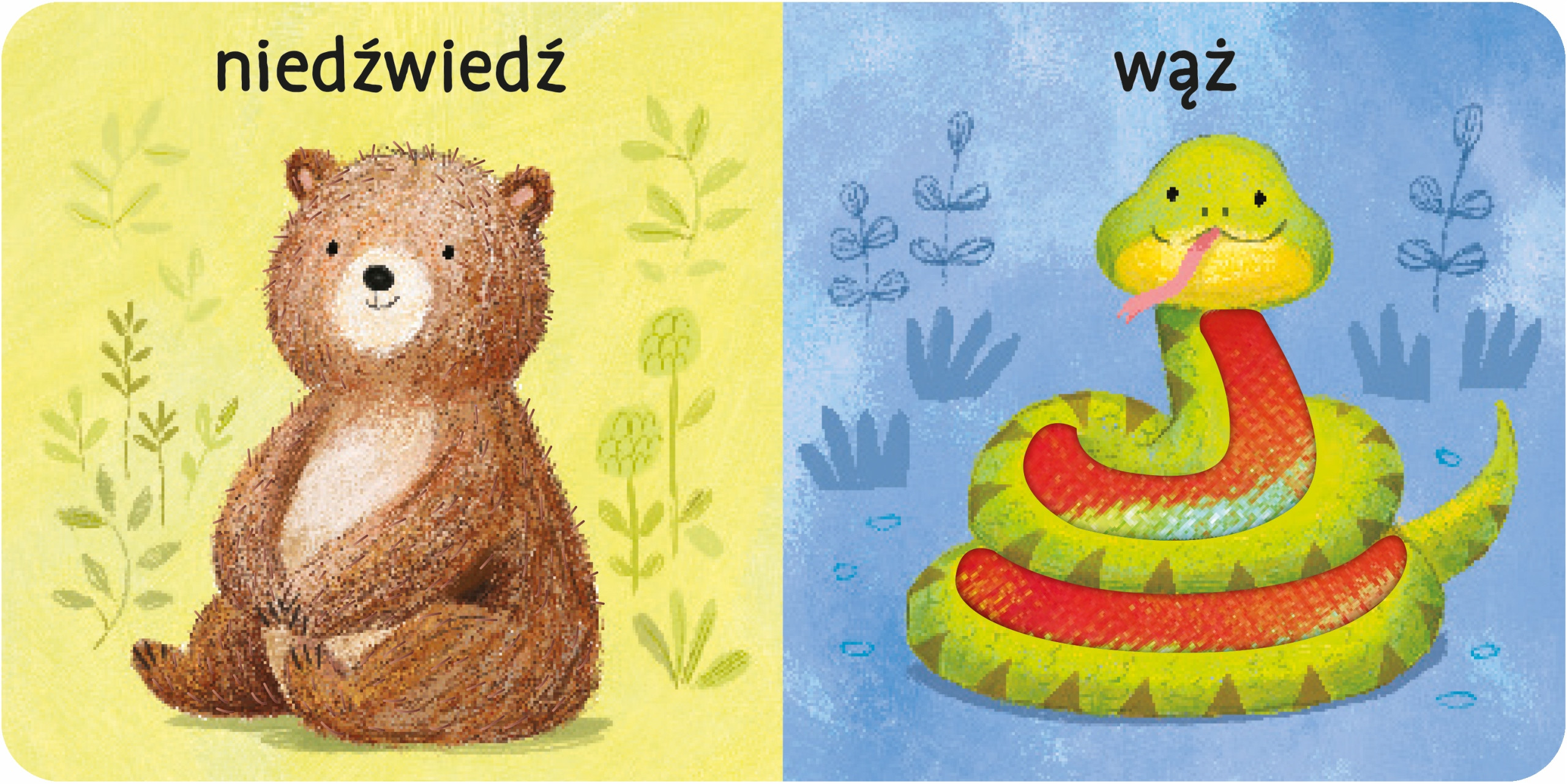 Wesołe dzikie zwierzątka – Przyjazne ilustracje zachęcające do lektury