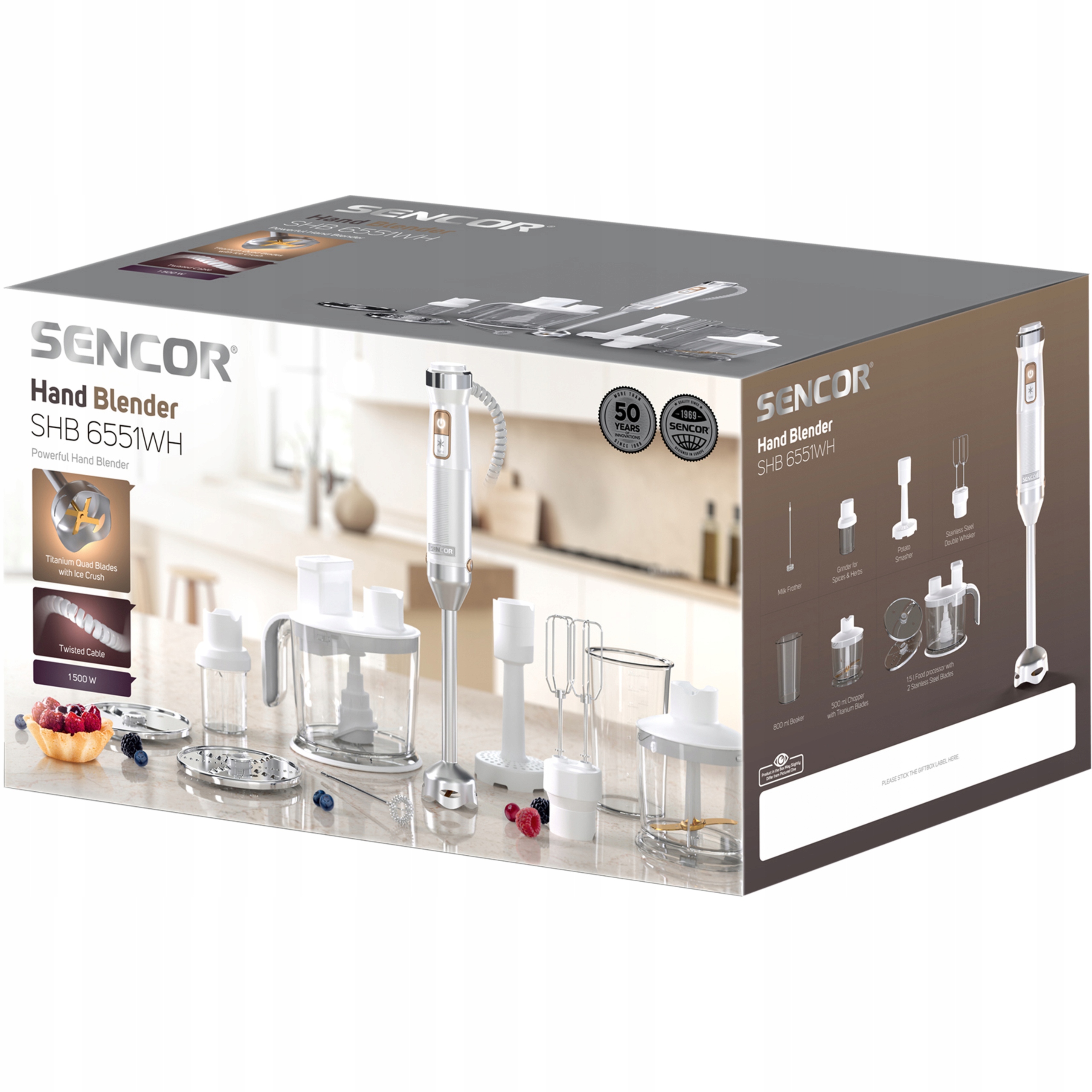 Wysoka moc 1500 W – Szybkie i efektywne przygotowywanie potraw