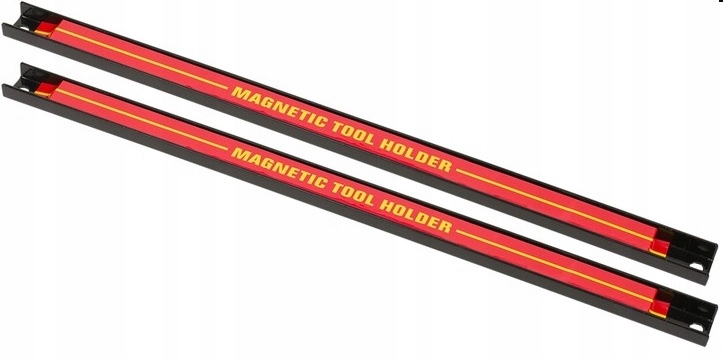 Listwa magnetyczna na narzędzia – Zestaw 2 sztuk (46 cm) do organizacji warsztatu