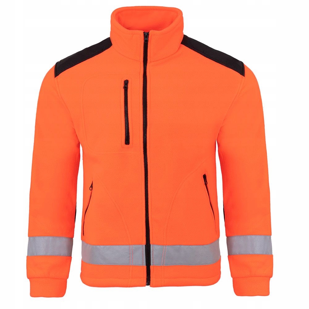 POLAR BHP bluza ODBLASKOWA 340G orange pomarańczowy FLASH 4XL – Komfort i bezpieczeństwo w pracy