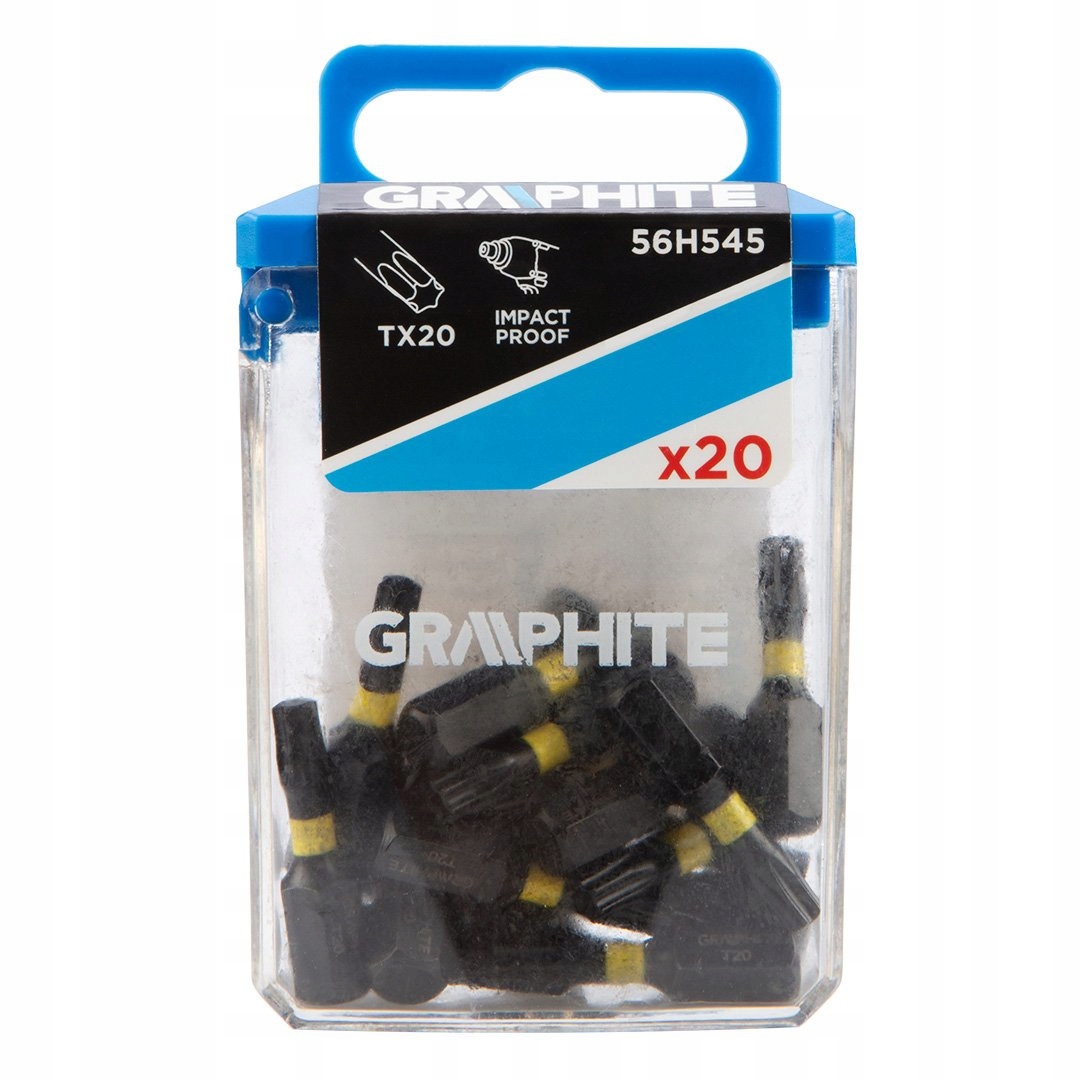 Bity udarowe TX20 x 25 mm, 20 szt. – Niezbędne narzędzie dla każdego majsterkowicza