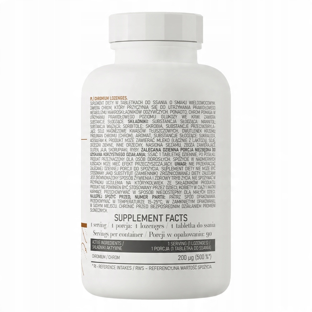 Źródło chromu – Pikolinian chromu dla lepszej absorpcji