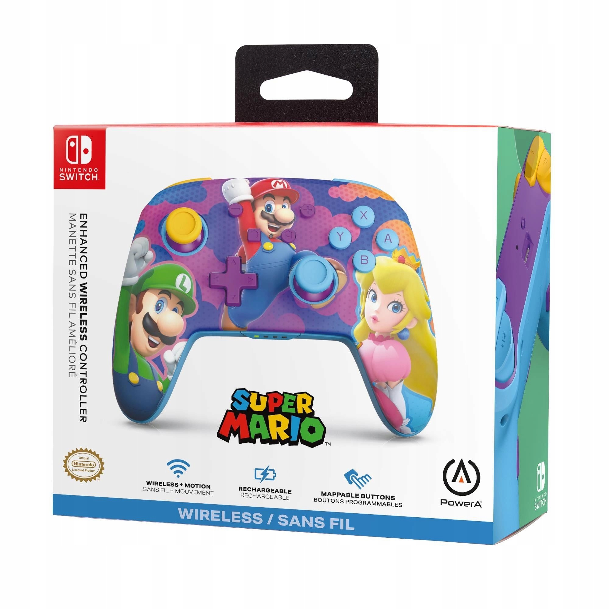 PowerA Enhanced Wireless Game Controller – Kontroler do Nintendo Switch z Mario