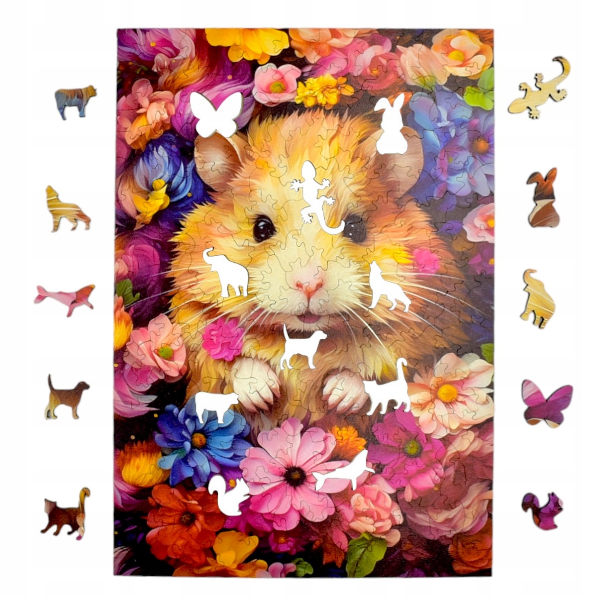 Puzzle Chomik Mruu&Pruu – Drewniana układanka dla dzieci