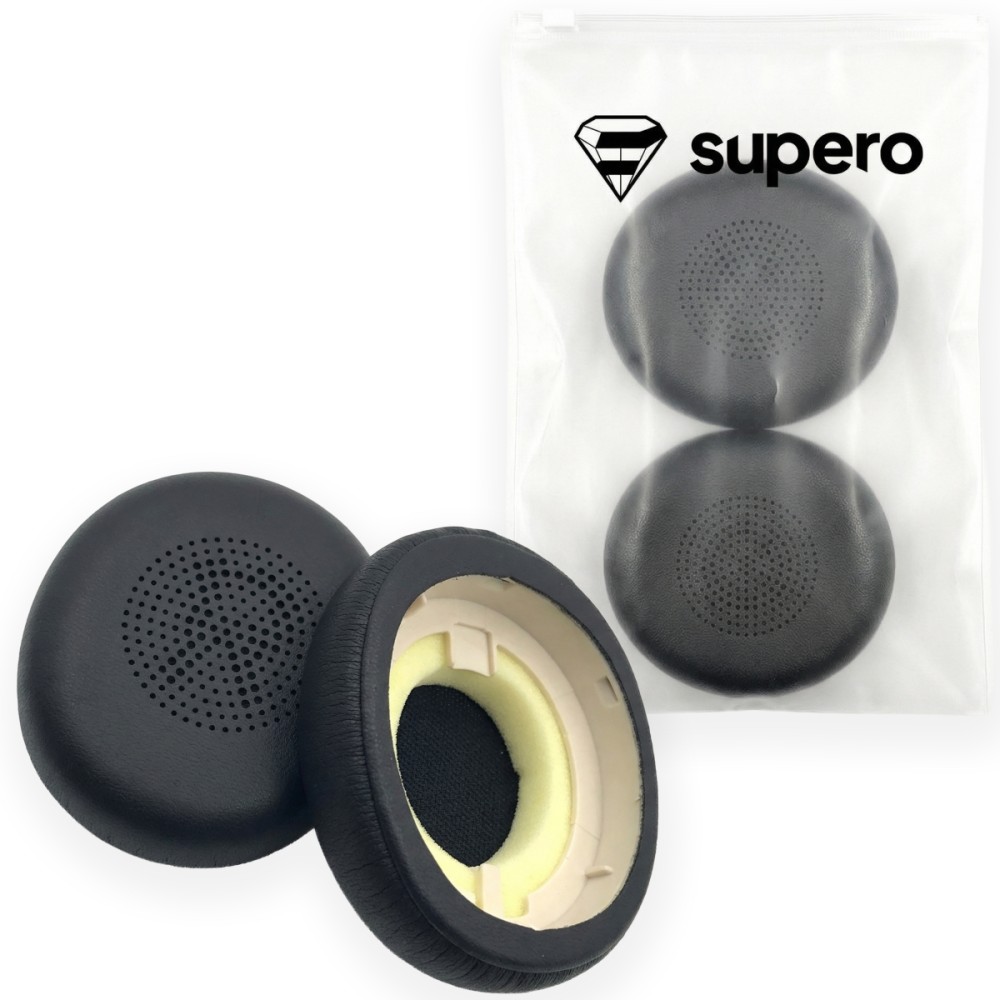 Nauszniki skórzane z Memory Foam SUPERO do Jabra Evolve2 65 / Elite 45H – Komfort i jakość dźwięku