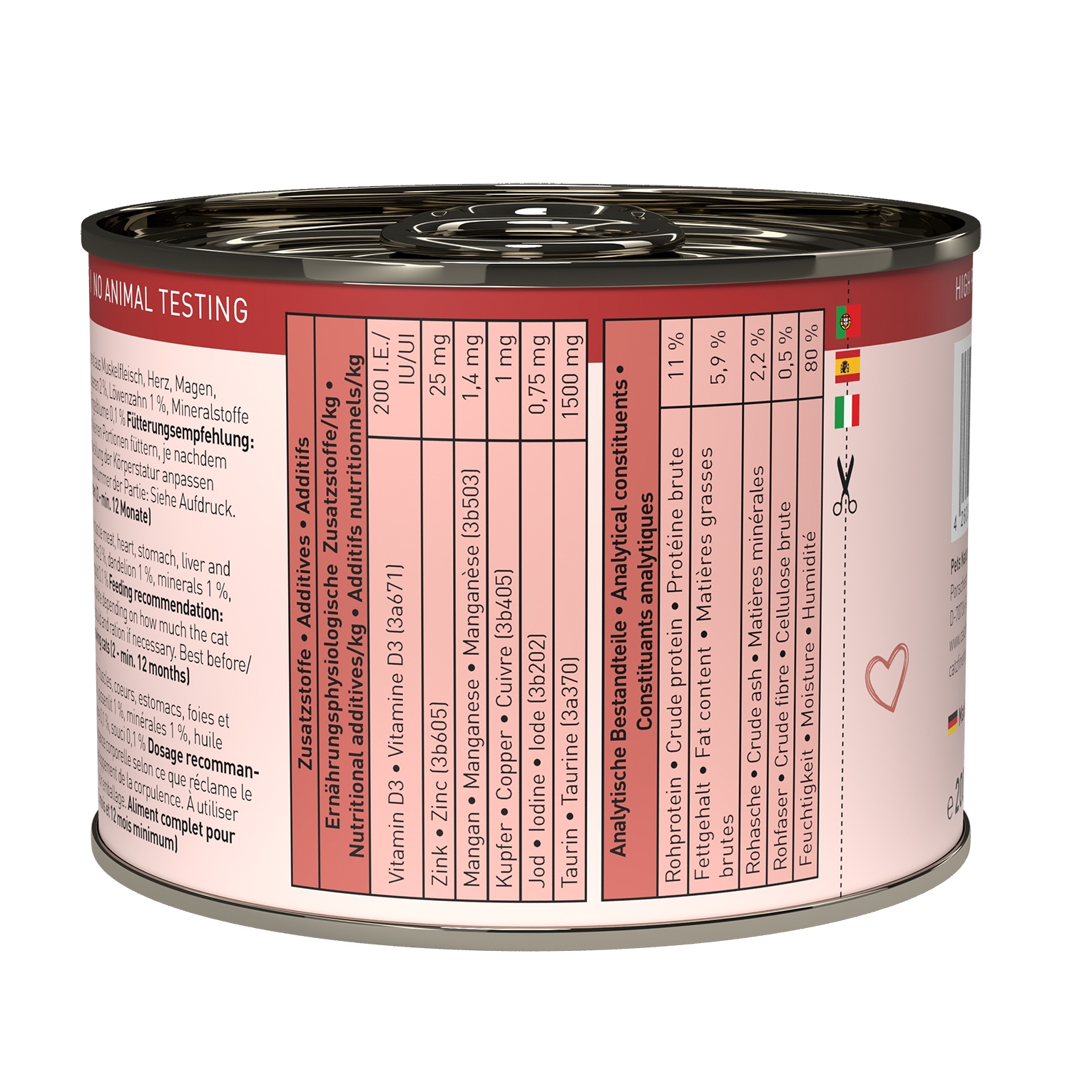 Zbilansowana receptura dla rosnących kotów