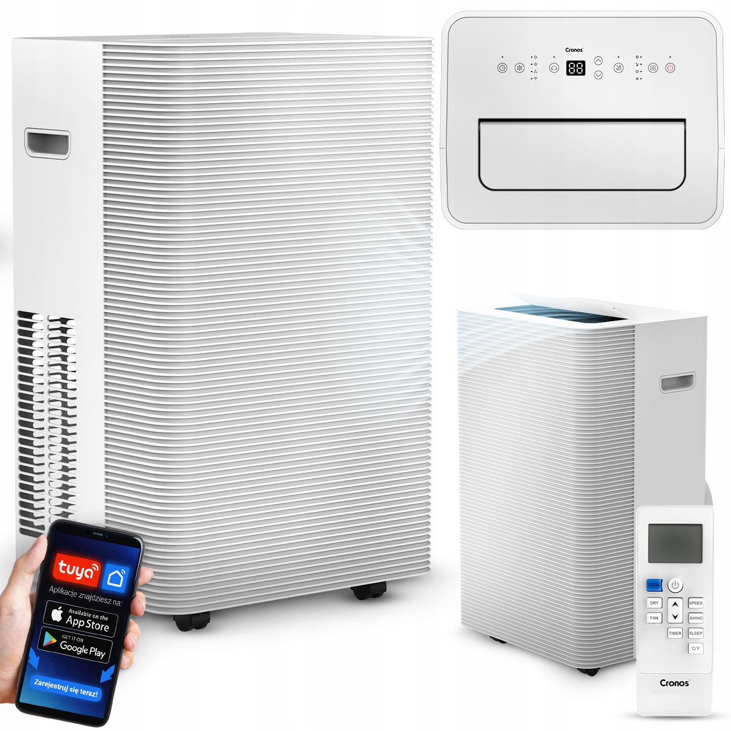Klimatyzator przenośny cichy Cronos OL-BKY35-A015C 3,5kW – Komfort w każdych warunkach