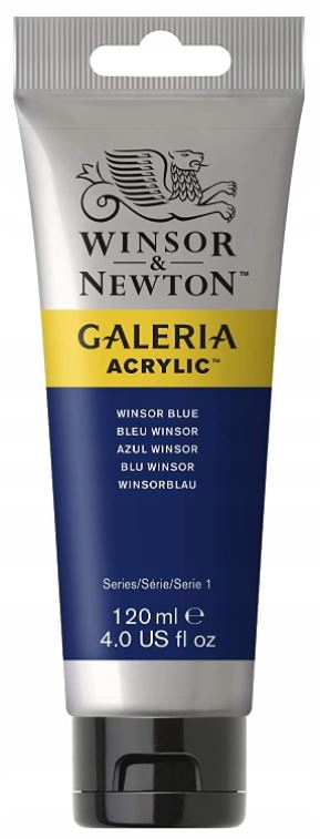 Winsor & Newton Galeria – Farba akrylowa 120 ml w kolorze niebieskim