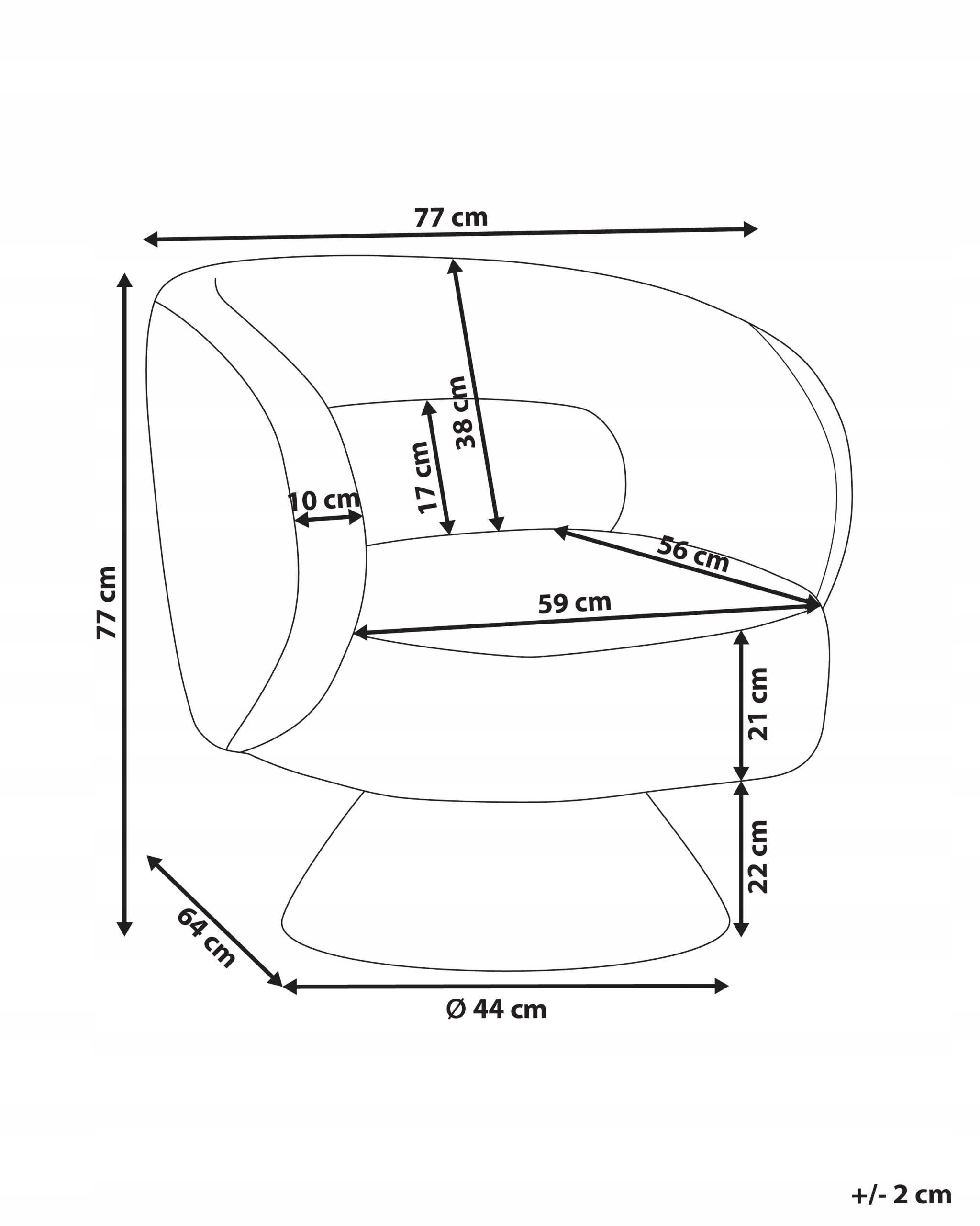 Fotel obrotowy LIEKSA Boucle Złamana biel Lumarko – Komfort i styl w Twoim wnętrzu
