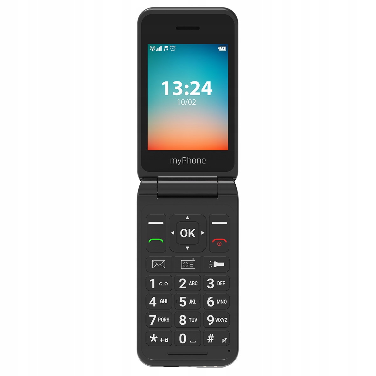 Telefon komórkowy myPhone FLIP LTE czarny – Nowoczesny i funkcjonalny smartfon