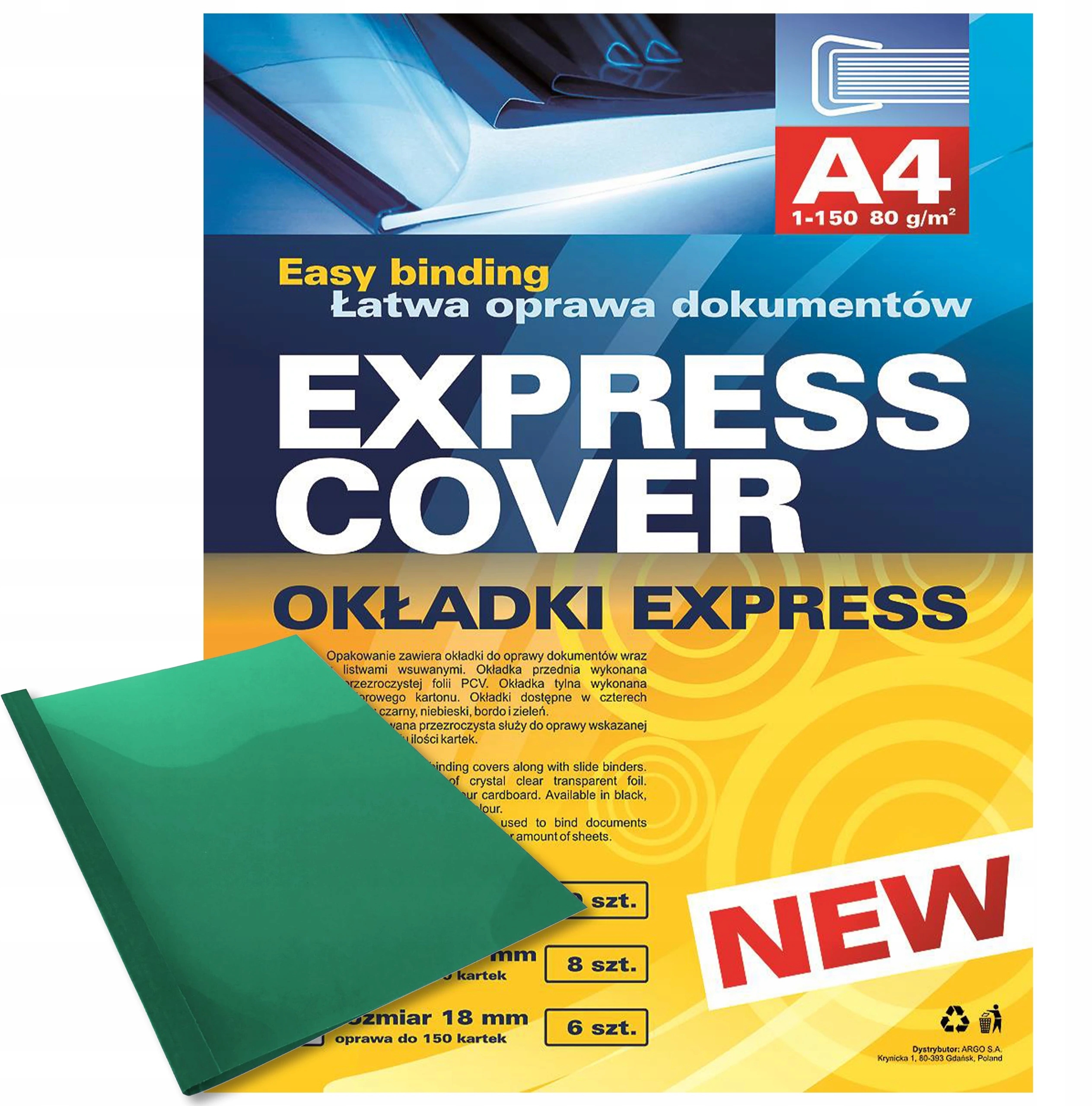 Zestaw do oprawy dokumentów Dovre Express A4/4.5mm – Idealne rozwiązanie dla Twojego biura