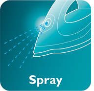 Spryskiwacz równomiernie zwilża tkaninę