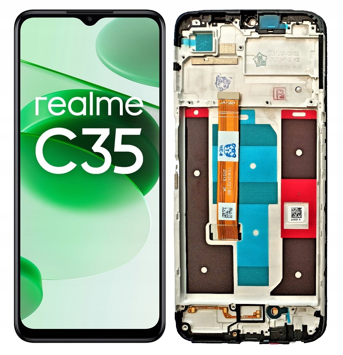 ORYGINAŁ WYŚWIETLACZ EKRAN LCD SZYBKA DOTYK DO REALME C35 RAMKA RMX3511 – Wysoka jakość i niezawodność