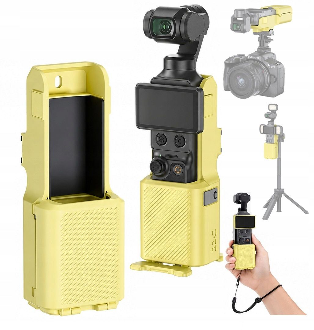 Etui uchwyt magnetyczny 2w1 obudowa ochronna JJC do DJI Osmo Pocket 4 / 3 – Idealne połączenie ochrony i funkcjonalności