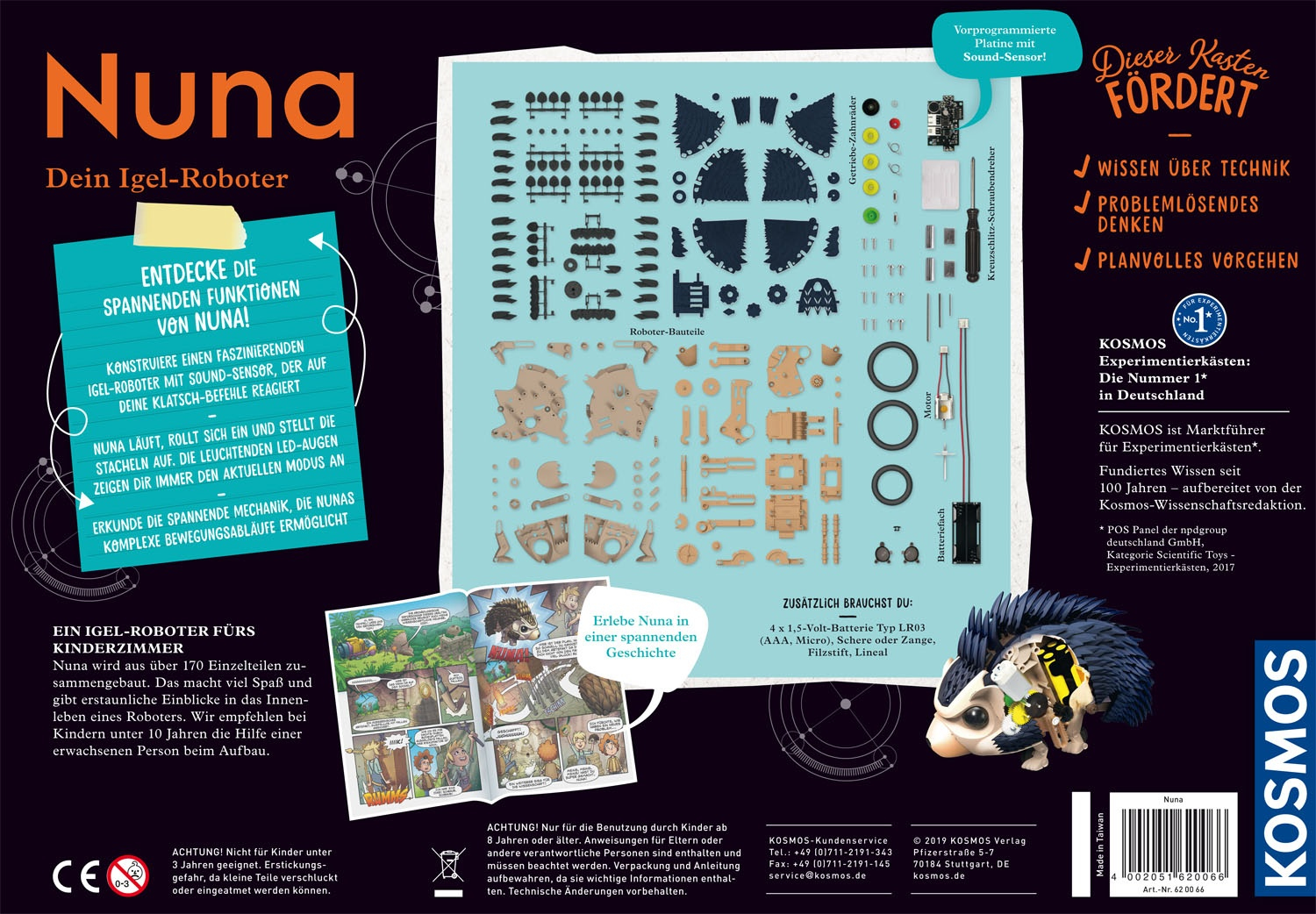 Zestaw do budowy robota z 172 elementów