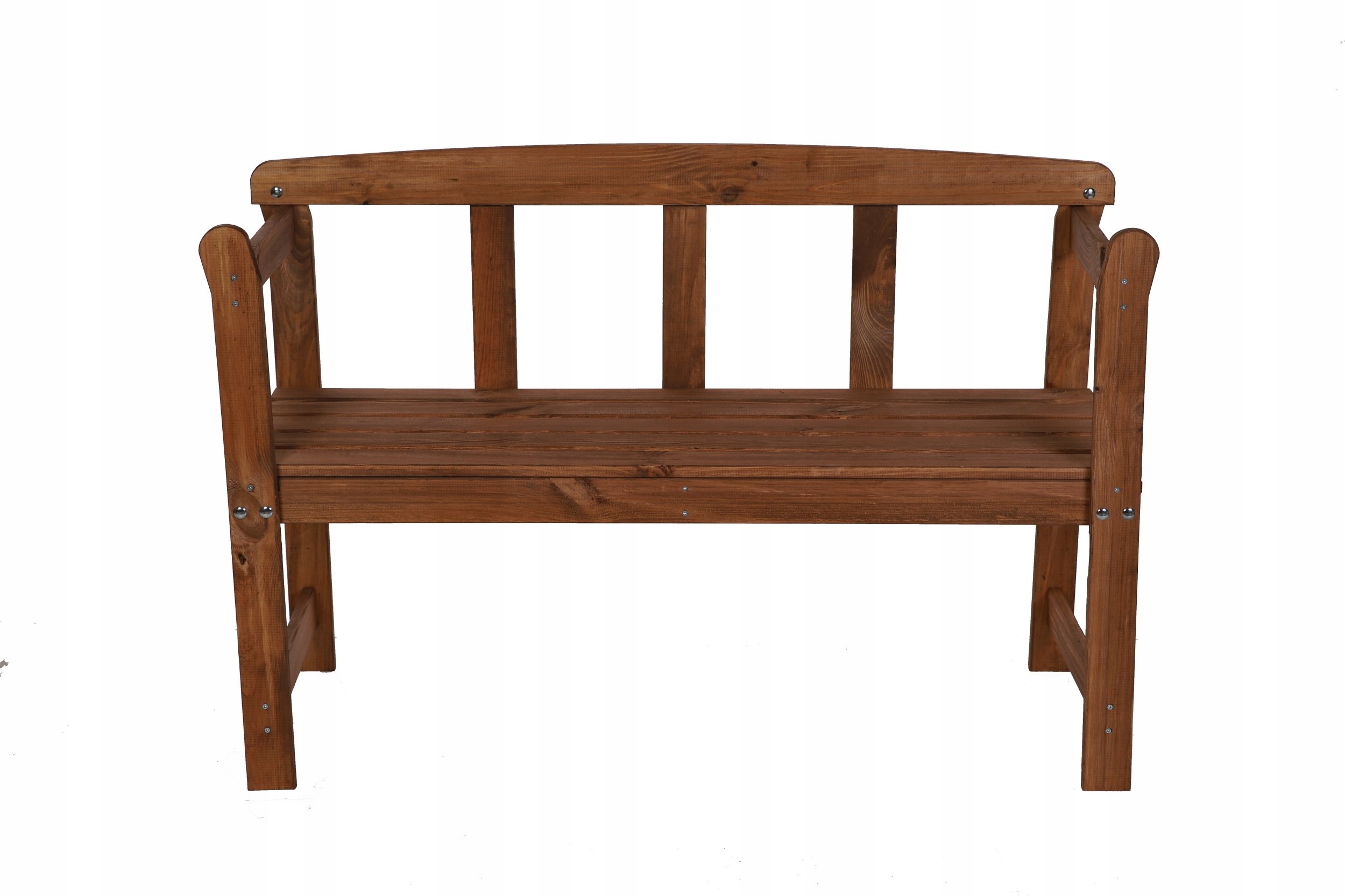 Wamar-Sosenka Drewniana ławka ogrodowa z oparciem LG01 Brązowa – Idealne miejsce do relaksu